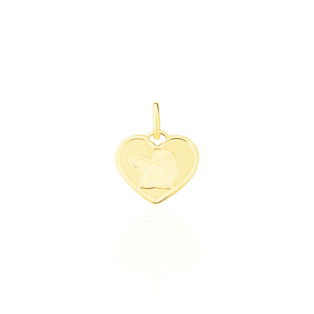 Pendentif Ange Coeur Or Jaune - Bijoux personnalisés Famille | Marc Orian