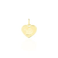 Pendentif Ange Coeur Or Jaune
