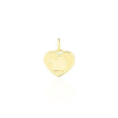 Pendentif Ange Coeur Or Jaune