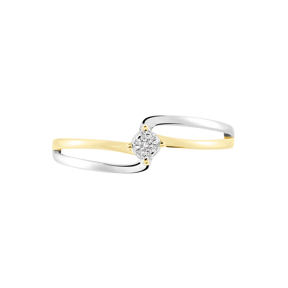 Bague Pika Or Bicolore Diamant - Solitaires Femme | Marc Orian