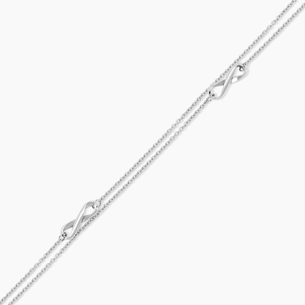 Bracelet Noelle Argent Blanc - Bracelets chaînes Femme | Marc Orian