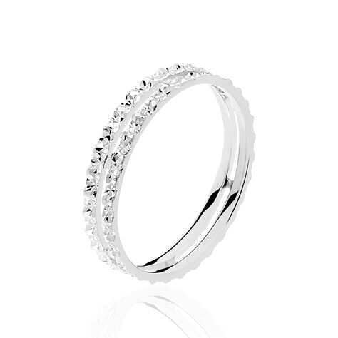 Alliance 2 Rangs Or Blanc - Alliances personnalis&eacute;es Femme | Marc Orian