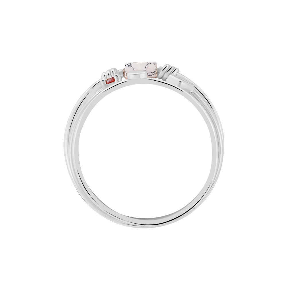 Bague Ibtihel Argent Blanc Oxyde De Zirconium - Bagues avec pierre Femme | Marc Orian