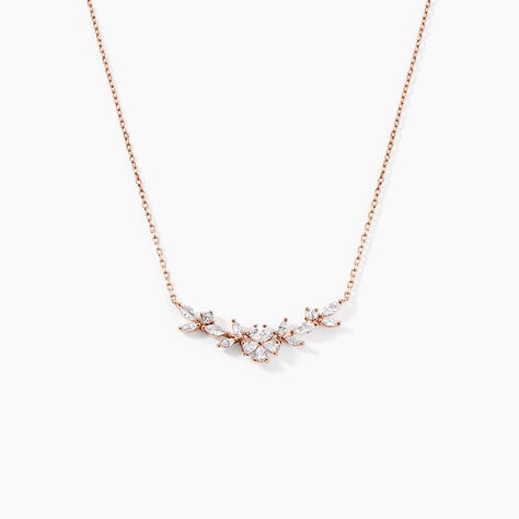 Collier Wanda Argent Rose Oxyde De Zirconium - Colliers avec pierres Femme | Marc Orian