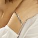 Bracelet Izel Maille Anglaise Or Blanc - Bracelets mailles Femme | Marc Orian