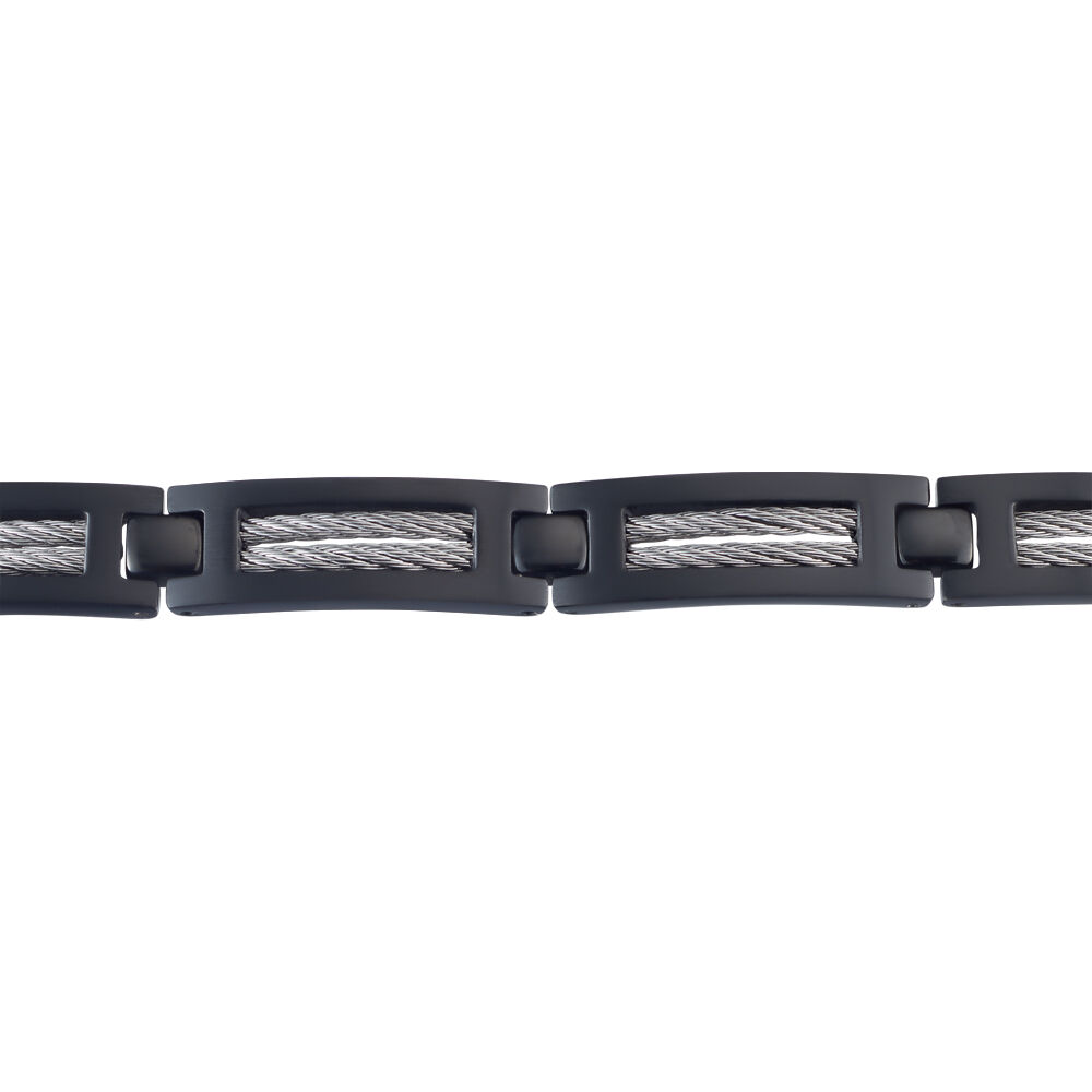 Bracelet Phebus Him Cosme Acier Noir - Bracelets Homme | Marc Orian
