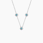 Collier Aurel Argent Blanc Turquoise Oxyde De Zirconium - Colliers avec pierres Femme | Marc Orian