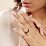 Bague Volta Ceramique Noir C&eacute;ramique - Bijoux fantaisie Femme | Marc Orian