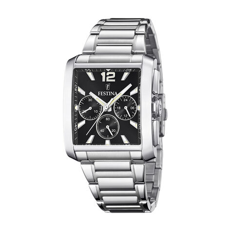 Montre Festina On The Square Chrono Noir - Montres étanches Homme | Marc Orian