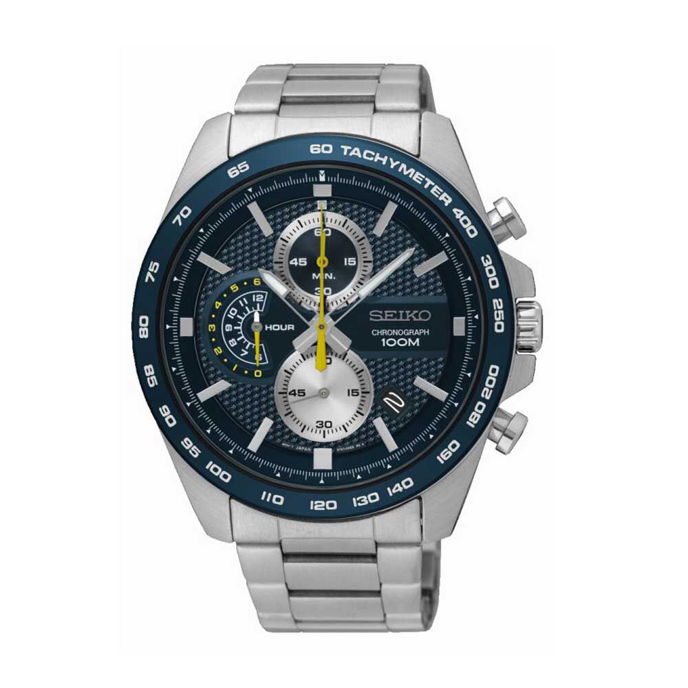 Montre seiko homme bleu clearance