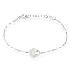 Bracelet Zalia Argent Blanc Oxyde De Zirconium - Bracelets chaînes Femme | Marc Orian