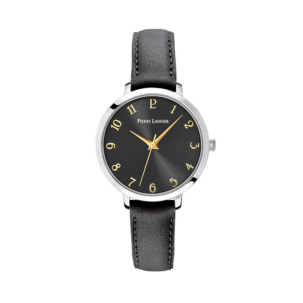 Montre Pierre Lannier Chouquette Noir - Montres classiques Femme | Marc Orian