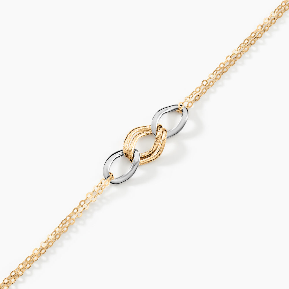Bracelet Louisa Or Bicolore - Bracelets chaînes Femme | Marc Orian