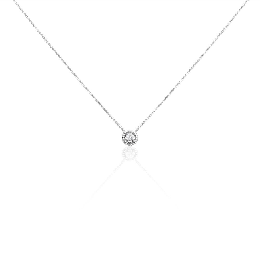 Collier Mori Argent Oxyde De Zirconium - Colliers avec pierres Femme | Marc Orian