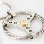 Porte Clefs Mariemeae Acier Bicolore - Bijoux fantaisie Homme | Marc Orian