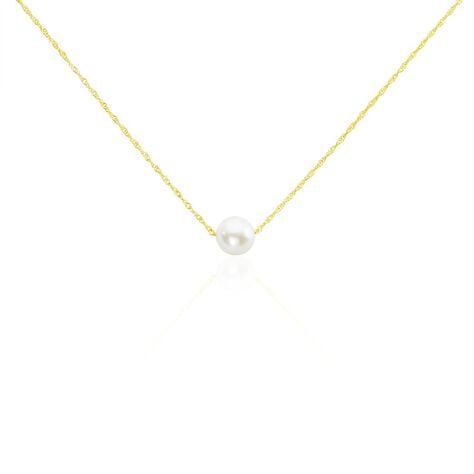 Collier Or Jaune Bibimo Perle De Culture - Colliers avec pierres Femme | Marc Orian