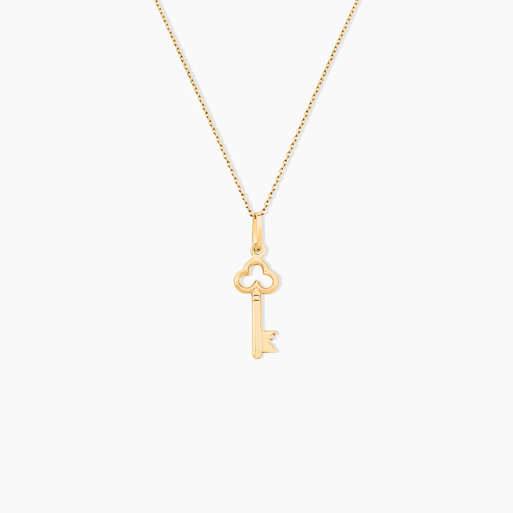 Pendentif Fatilia Clef Coeur Or Jaune - Pendentifs Famille | Marc Orian