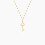 Pendentif Fatilia Clef Coeur Or Jaune - Pendentifs Famille | Marc Orian