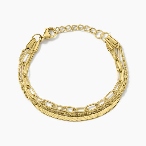 Bracelet Mandera Acier Jaune - Bracelets chaînes Femme | Marc Orian