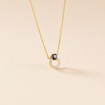 Collier Ambrosine Or Jaune Saphir Diamant - Colliers avec pierres Femme | Marc Orian