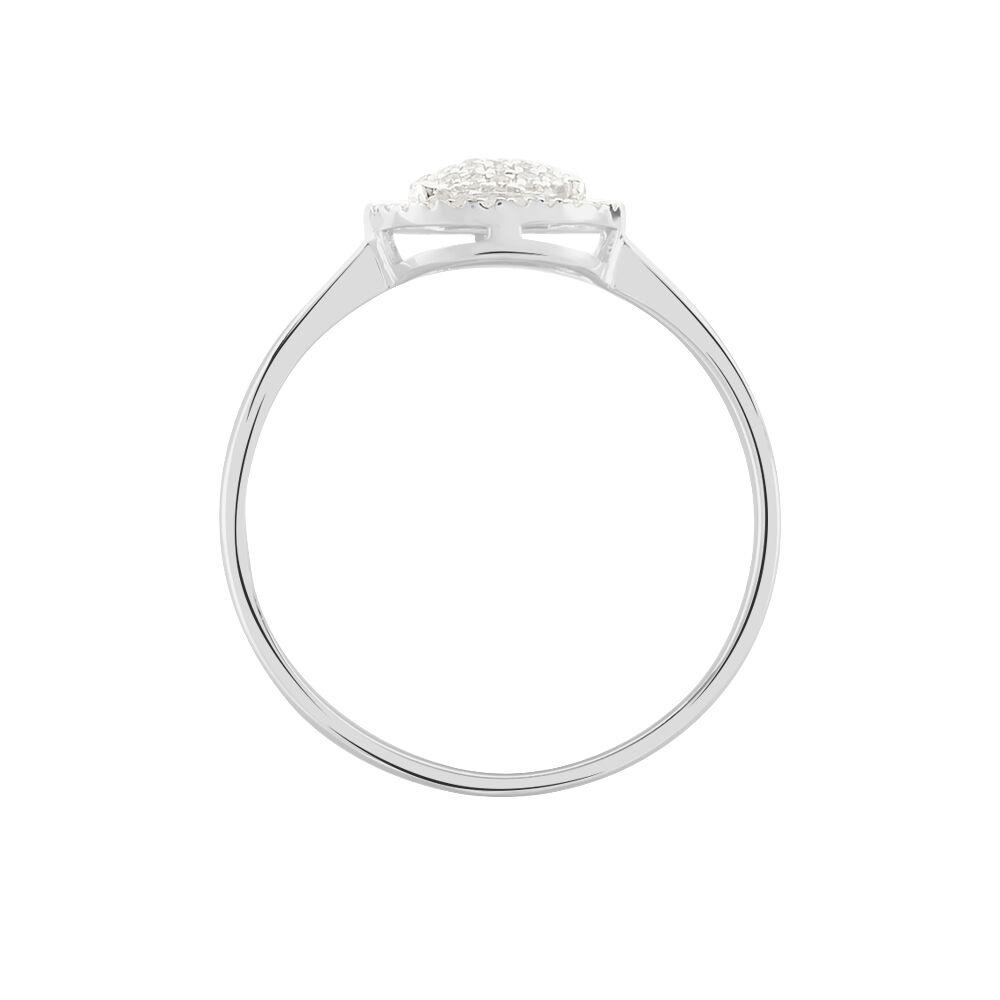 Bague Soleil D'hiver Or Blanc Diamant Divers - Bagues pierres précieuses Femme | Marc Orian
