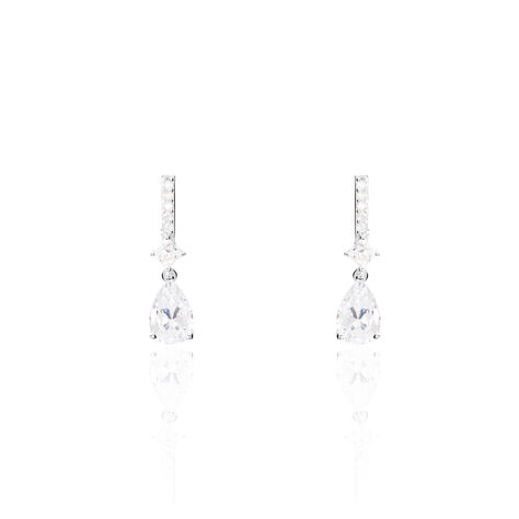 Boucles D'oreilles Pendantes Eowyn Argent Blanc Oxyde De Zirconium - Pendantes Femme | Marc Orian