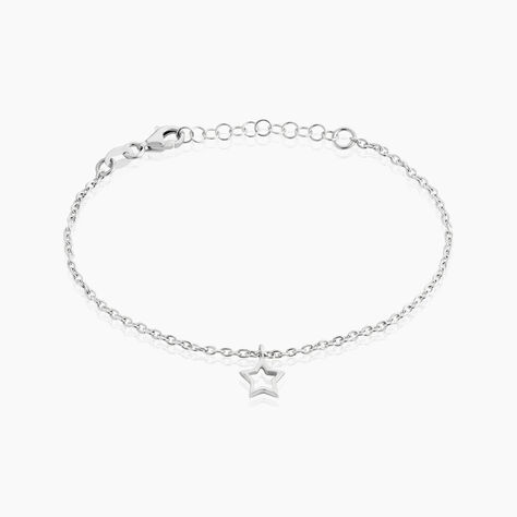 Bracelet Mikaelle Argent Blanc - Bracelets chaînes Femme | Marc Orian