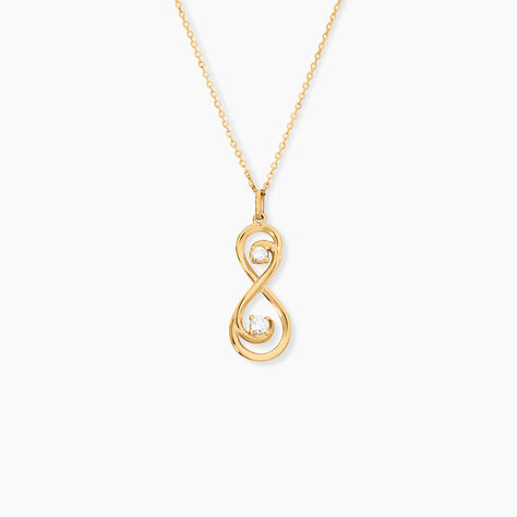 Collier Ademar Or Jaune Oxyde De Zirconium - Colliers avec pierres Femme | Marc Orian