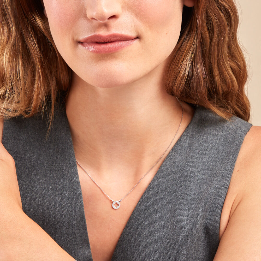 Collier Yamina Argent Blanc - Colliers Femme | Marc Orian