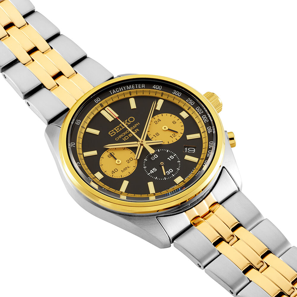 Montre Seiko Sport Bicolore Doré / Noir - Fête des pères Homme | Marc Orian