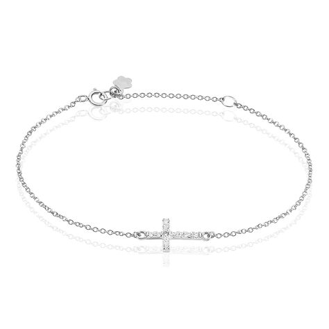 Bracelet Carlie Argent Blanc Oxyde De Zirconium - Bracelets chaînes Femme | Marc Orian