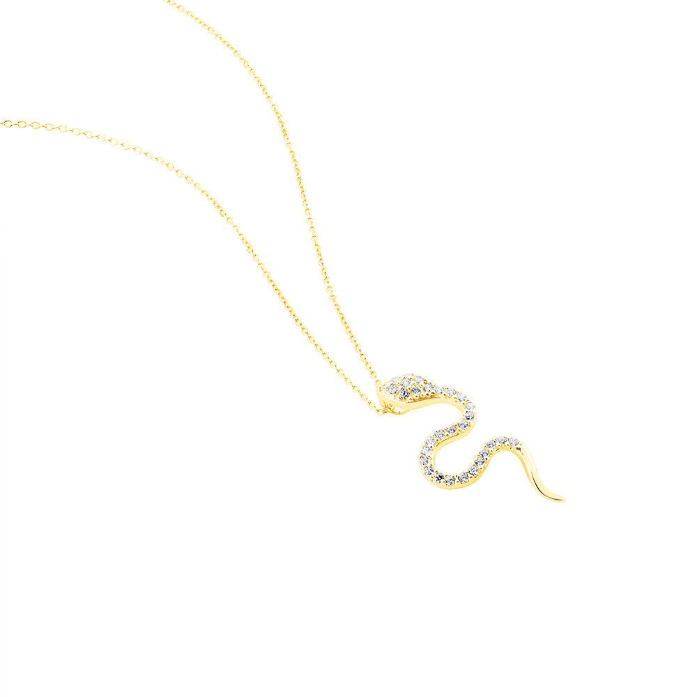 Collier Alvina Or Jaune Oxyde De Zirconium - Colliers avec pierres Femme | Marc Orian
