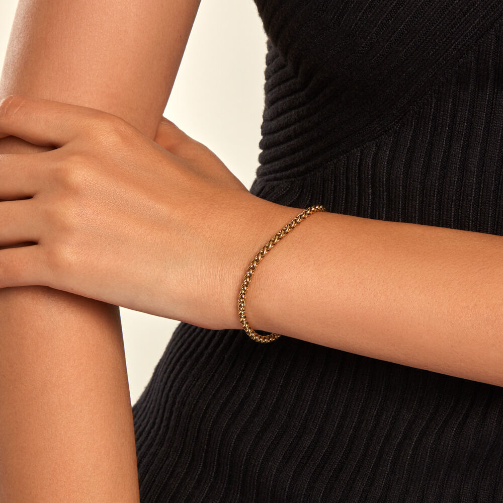 Bracelet Elisabeth Acier Jaune - Bracelets cha&icirc;nes Femme | Marc Orian