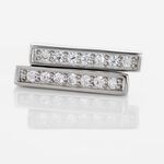 Boucles D'oreilles Puces Argent Blanc Reginus Oxydes De Zirconium - Puces Femme | Marc Orian