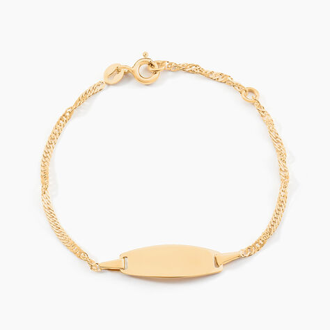 Bracelet Identite Bebe Or Jaune Ericka - Gourmettes Enfant | Marc Orian