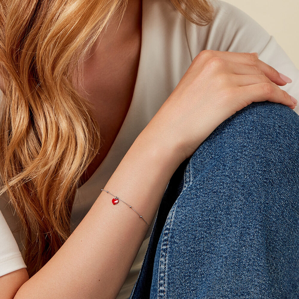 Bracelet Hinde Argent Blanc - Bracelets fantaisie Femme | Marc Orian