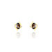 Boucles D'oreilles Puces Vrille Ovale Or Jaune Quartz - Puces Femme | Marc Orian
