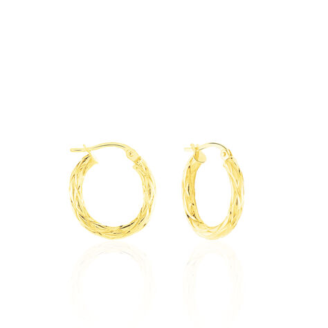 Créoles Anantha Or Jaune - Boucles d'oreilles Créoles Femme | Marc Orian