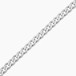 Bracelet Casper Maille Gourmette Argent Blanc - Bracelets mailles Homme | Marc Orian
