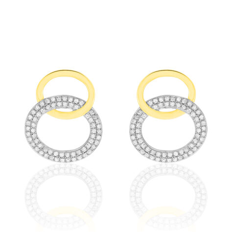 Boucles D'oreilles Pendantes Daniyah Or Jaune Diamant - Pendantes Femme | Marc Orian