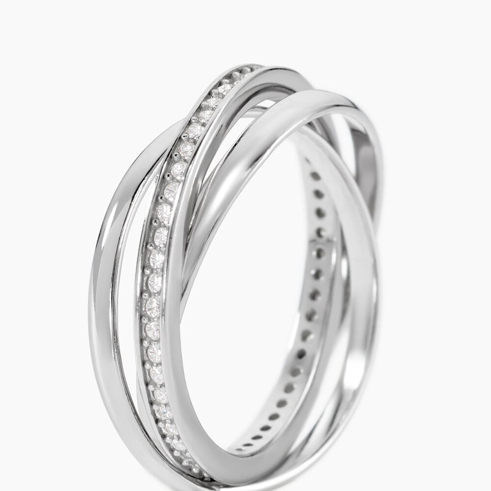 Bague Tahti Argent Blanc Oxyde De Zirconium - Bijoux fantaisie Femme | Marc Orian