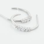 Cr&eacute;oles Anemone Argent Blanc Oxyde De Zirconium - Cr&eacute;oles Femme | Marc Orian