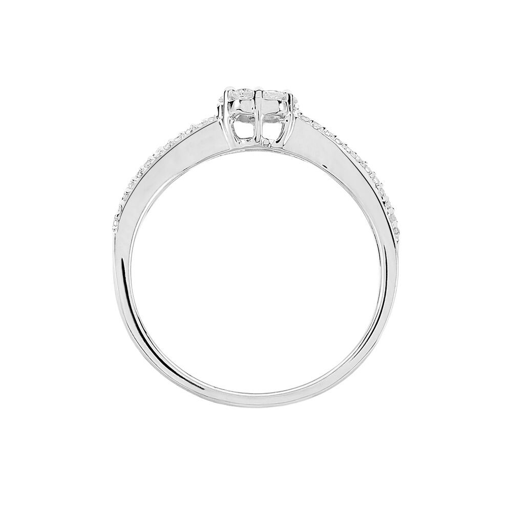 Bague Nusa Or Blanc Diamant - Bagues fiançailles Femme | Marc Orian