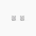 Boucles D'oreilles Puces Kate Or Blanc Diamant - Boucles d'oreilles mariage Femme | Marc Orian