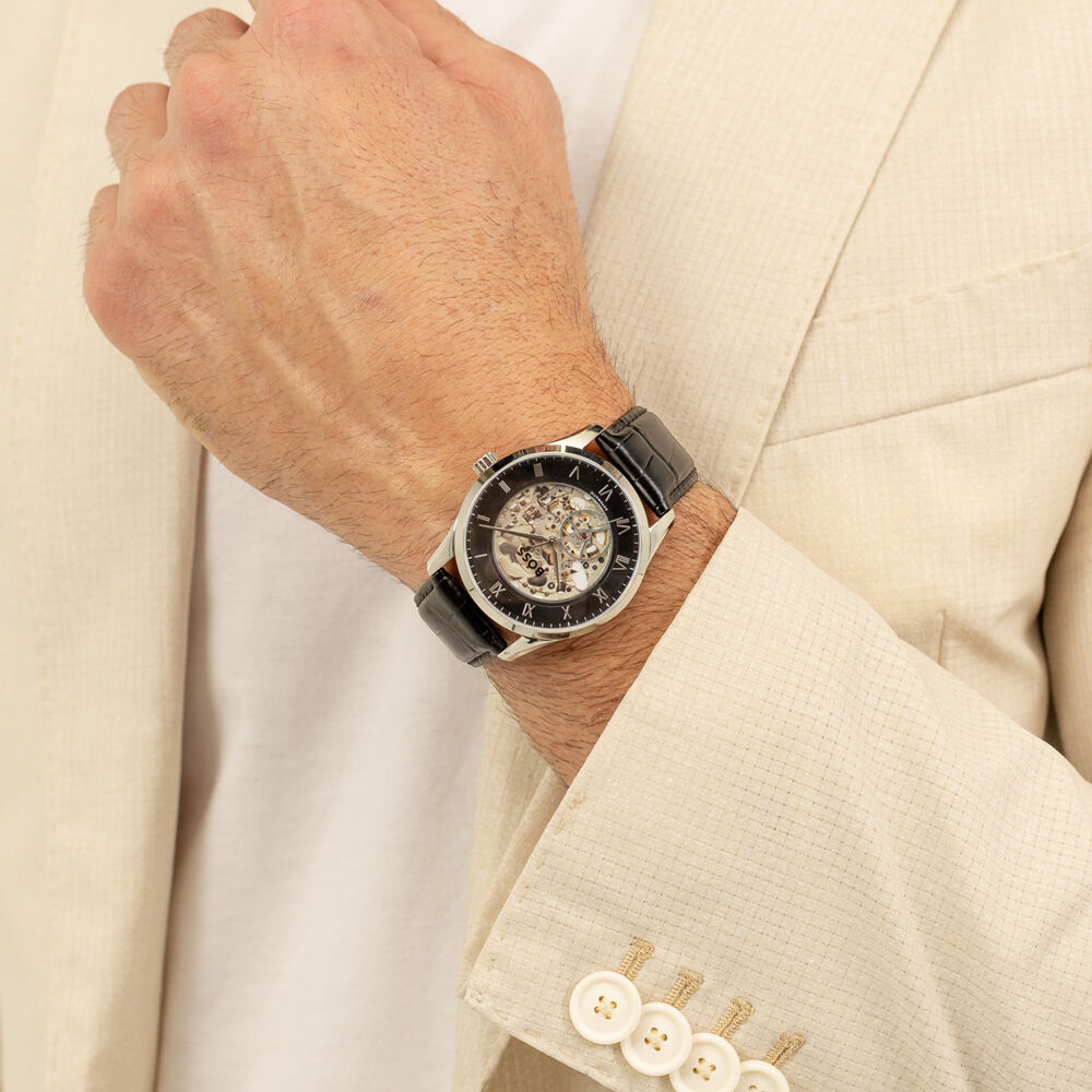 Montre Boss Principle Skeleton Noir - Montres automatiques Homme | Marc Orian