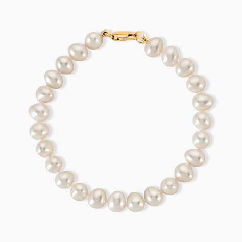 Bracelet Merrane Or Jaune Perle De Culture - Bracelets cha&icirc;nes Femme | Marc Orian