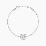 Bracelet Raimond Argent Blanc Oxyde De Zirconium - Bracelets fantaisie Femme | Marc Orian