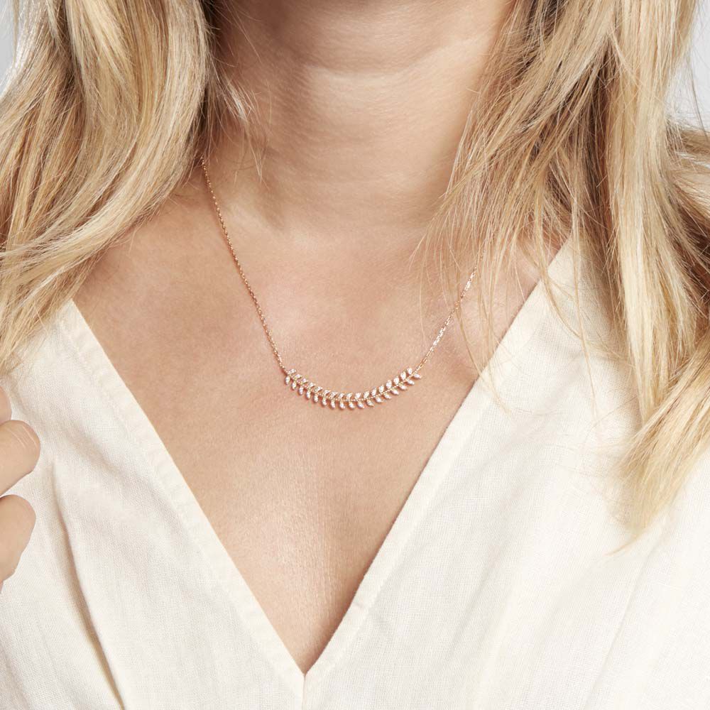 Collier Fabrizia Plaqué Or Jaune Oxyde De Zirconium - Colliers avec pierres Femme | Marc Orian