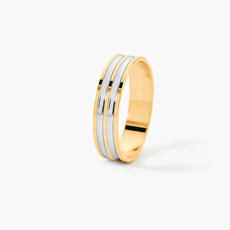 Alliance Aharon Or Bicolore - Alliances duo Unisex | Marc Orian