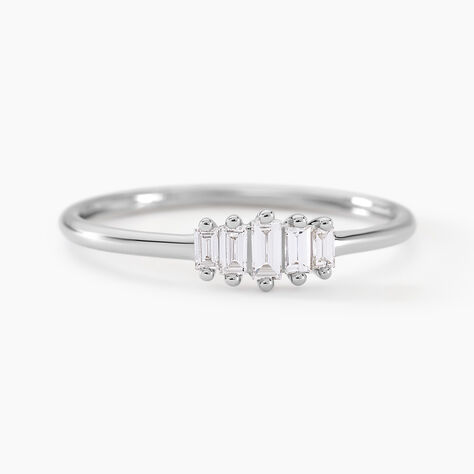 Bague Gal Argent Blanc Diamant Synth&eacute;tique - Solitaires Femme | Marc Orian